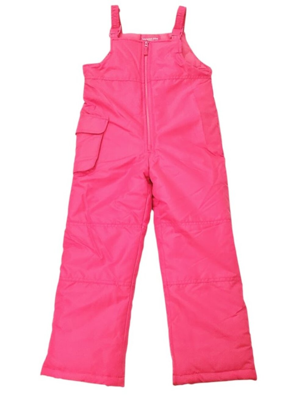 London Fog Cargo Snow Bibs Girls S 7/8 Pink Insulated Ski Snowboarding Winter